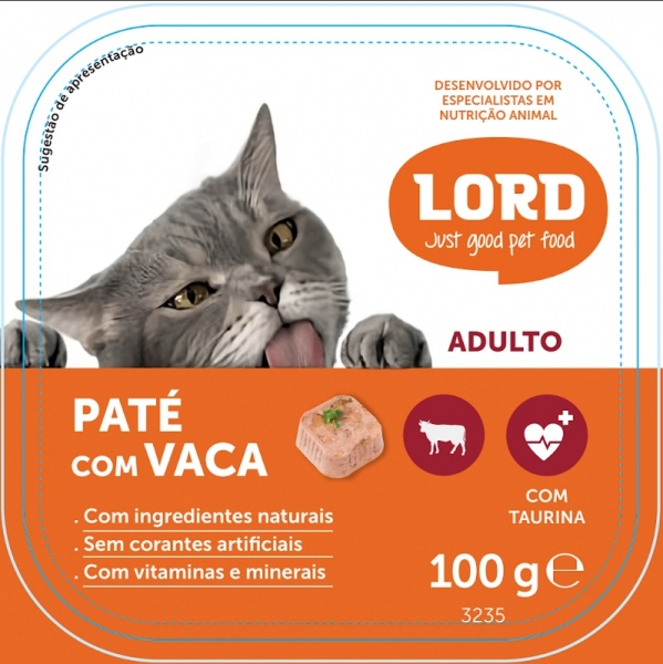 LORD Pate Gato Vaca 100gr