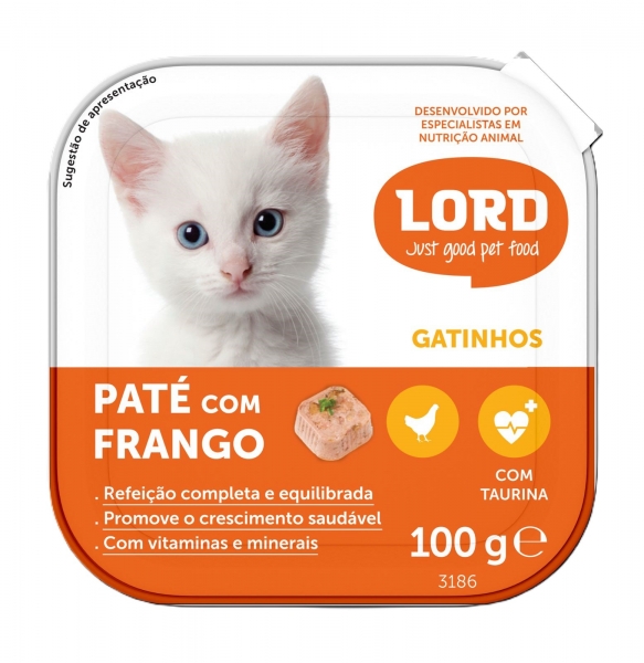 LORD Pate Gatinhos Frango 100gr