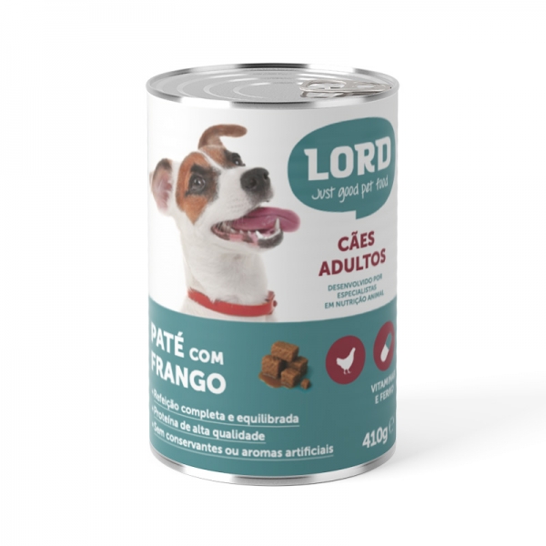 LORD Cão Pedaços Frango c/Molho 410gr
