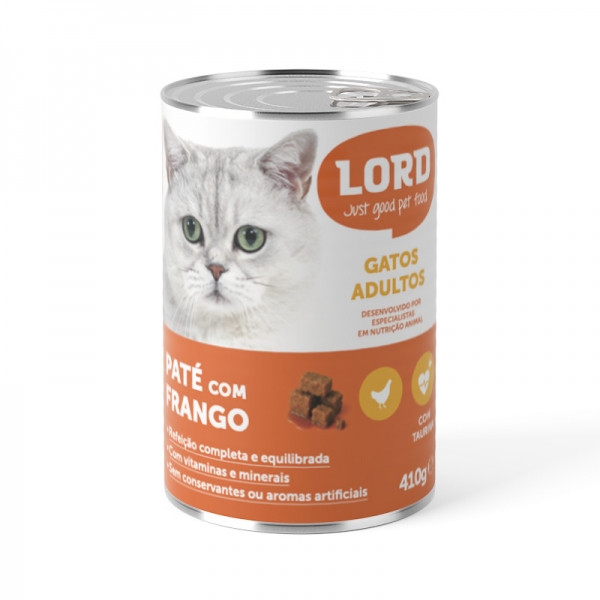 LORD Gato Frango Pedaços c/Molho 410gr