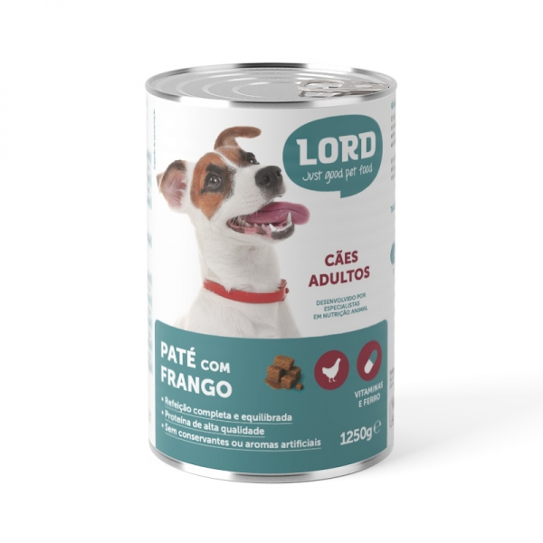 LORD Cão Pedaços Frango c/Molho 1250gr